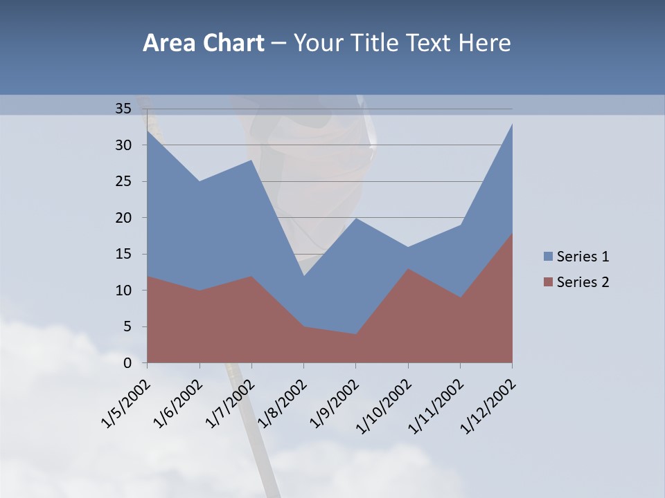 A Man Is Doing A High Jump On A Pole PowerPoint Template