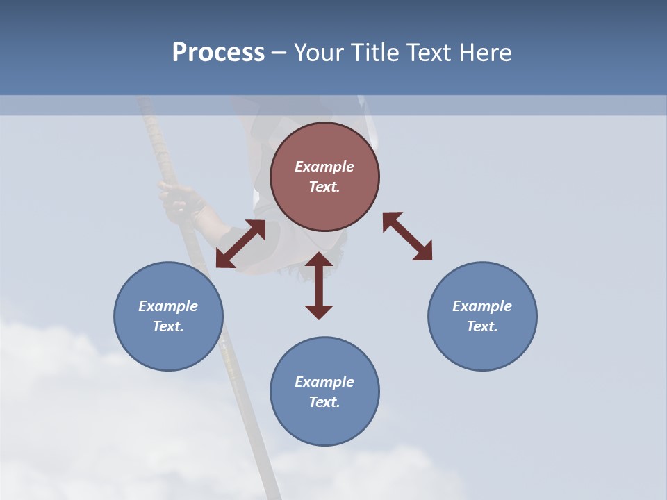 A Man Is Doing A High Jump On A Pole PowerPoint Template