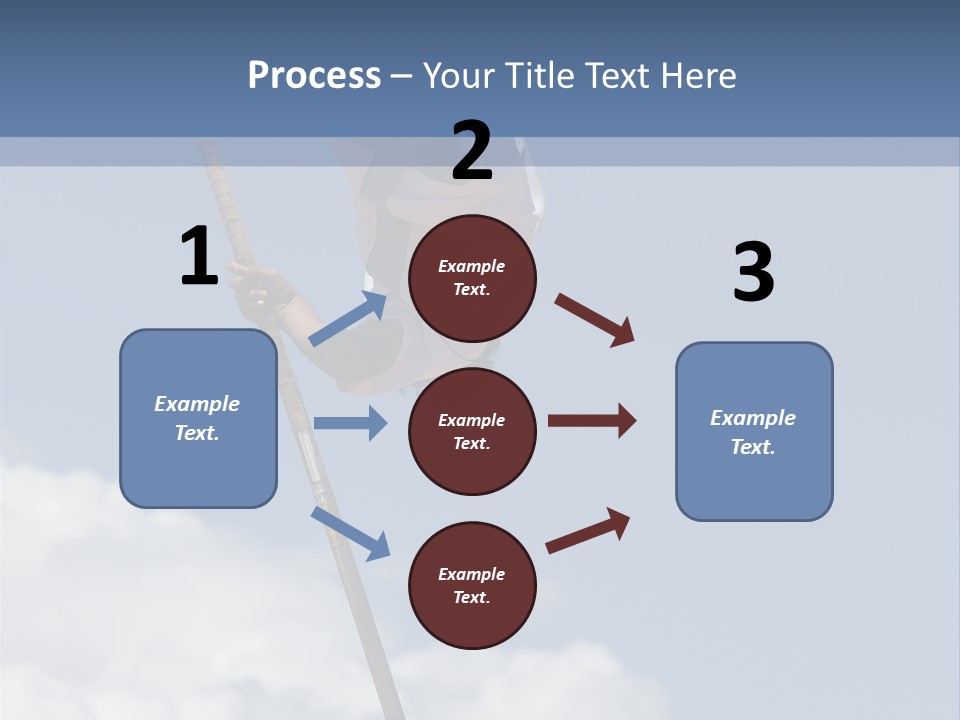 A Man Is Doing A High Jump On A Pole PowerPoint Template