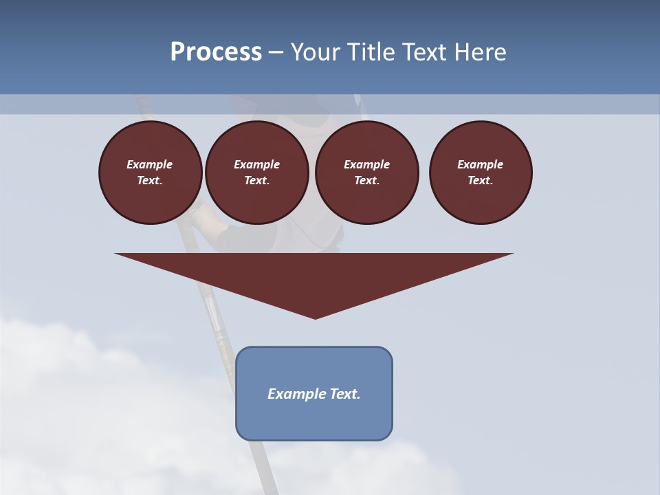 A Man Is Doing A High Jump On A Pole PowerPoint Template