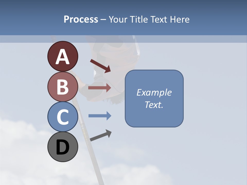 A Man Is Doing A High Jump On A Pole PowerPoint Template