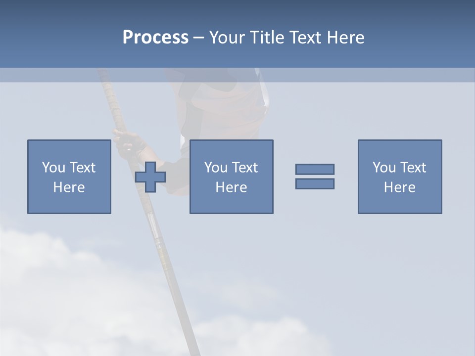 A Man Is Doing A High Jump On A Pole PowerPoint Template
