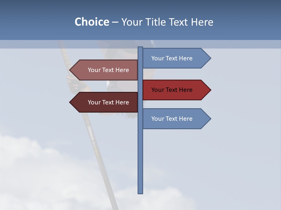 A Man Is Doing A High Jump On A Pole PowerPoint Template