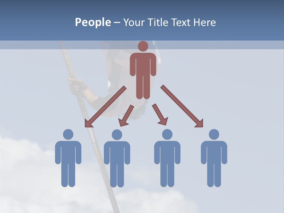 A Man Is Doing A High Jump On A Pole PowerPoint Template