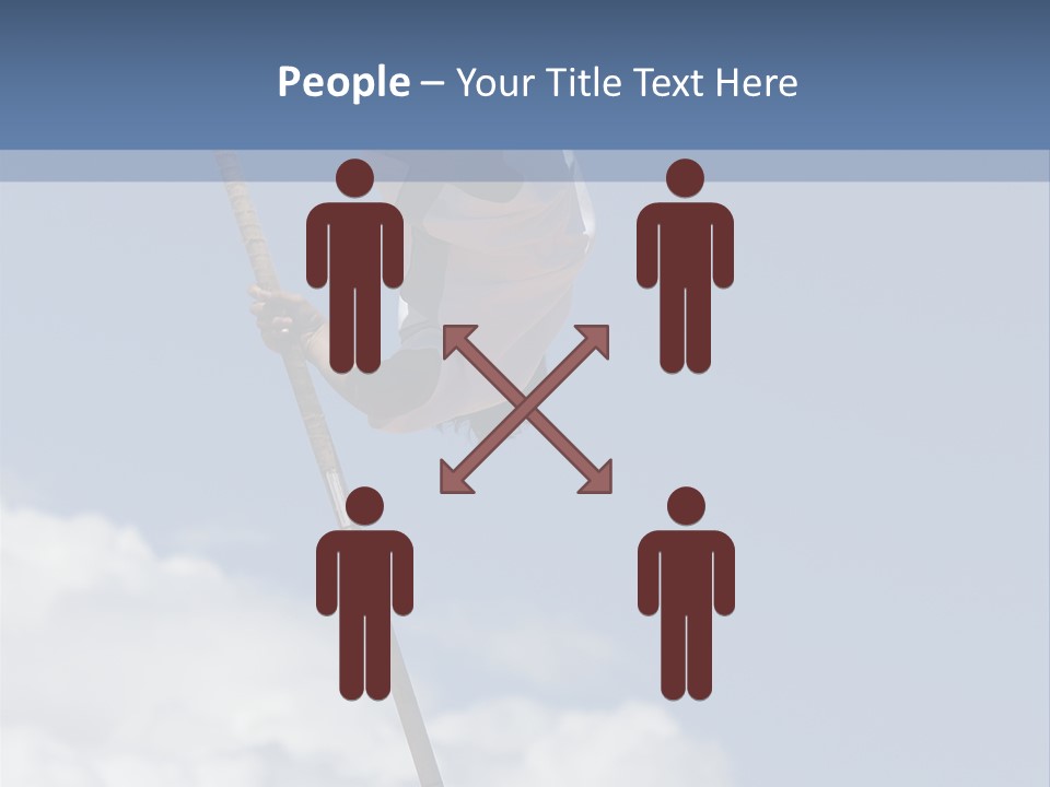 A Man Is Doing A High Jump On A Pole PowerPoint Template