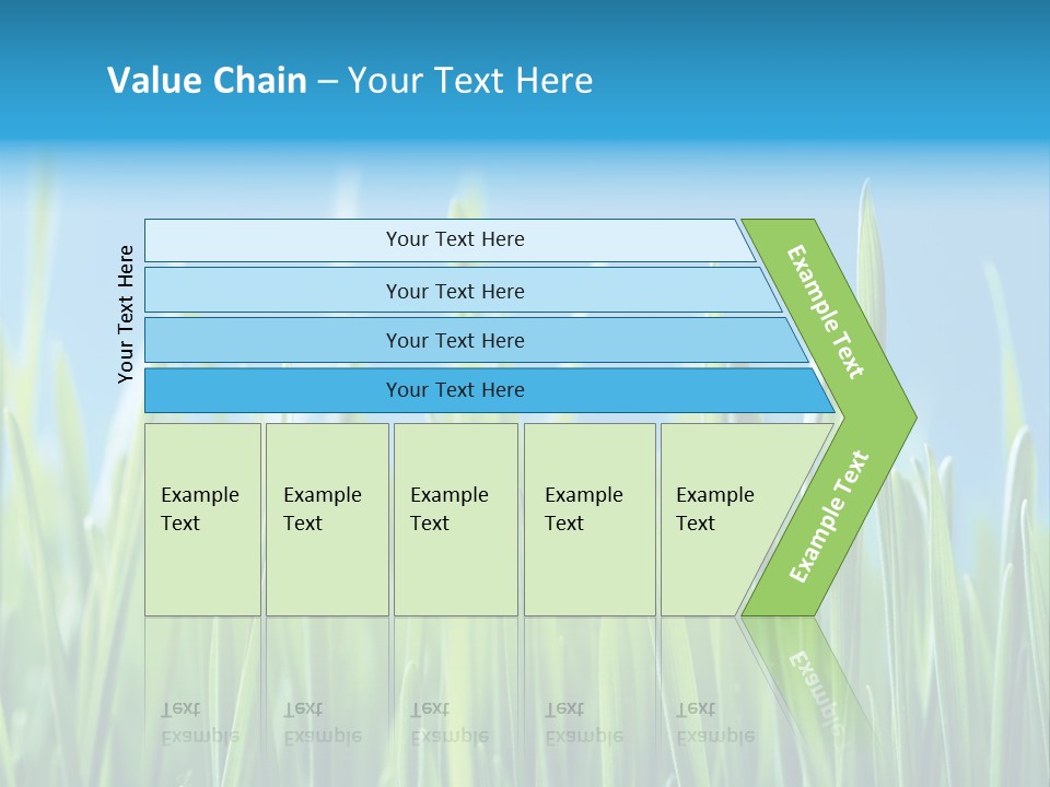 Fresh Grain On A Blue Background PowerPoint Template