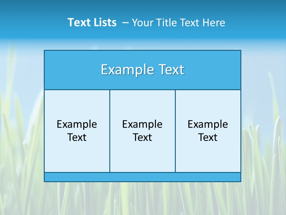 Fresh Grain On A Blue Background PowerPoint Template