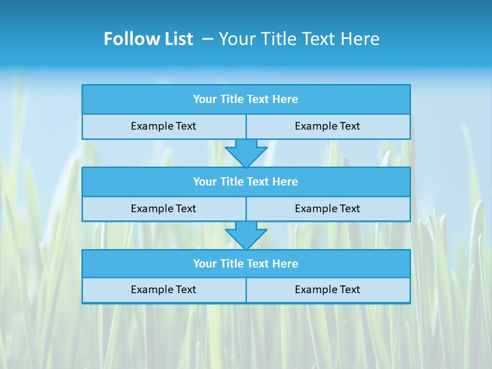 Fresh Grain On A Blue Background PowerPoint Template