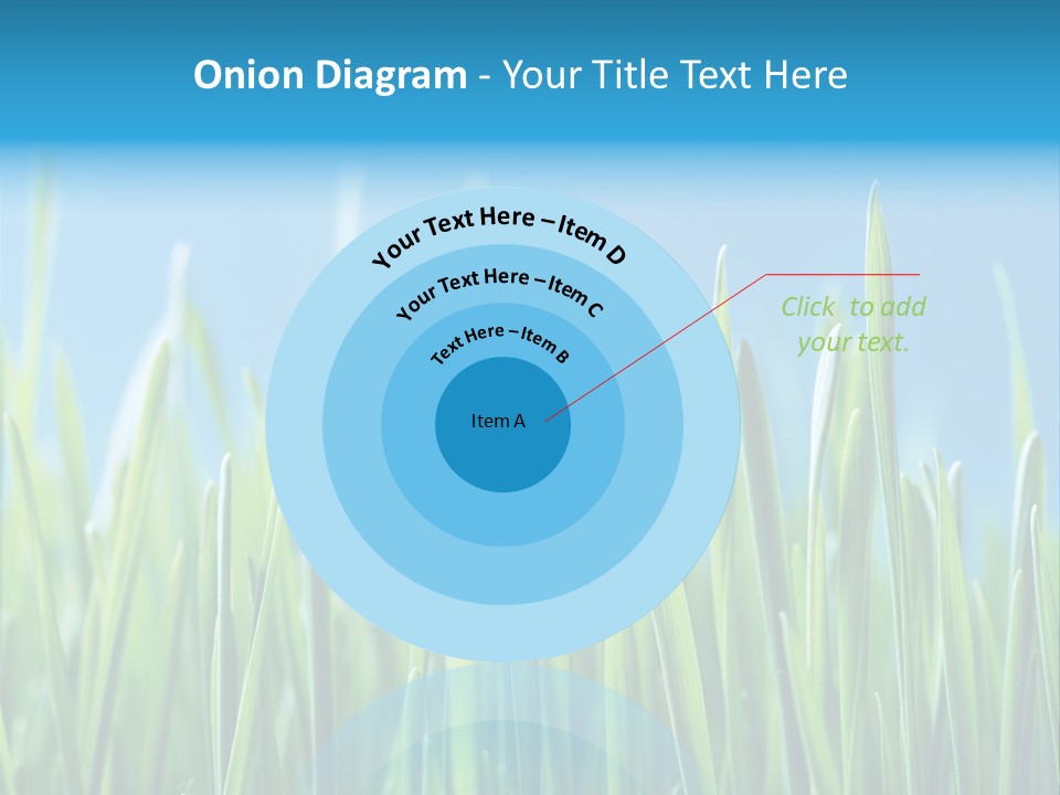 Fresh Grain On A Blue Background PowerPoint Template