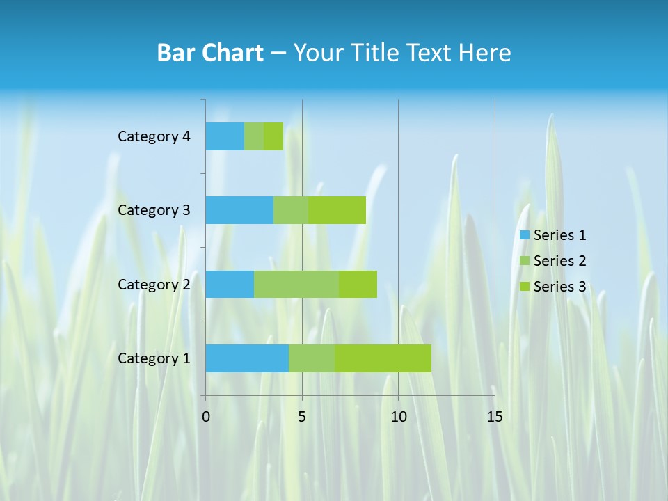 Fresh Grain On A Blue Background PowerPoint Template
