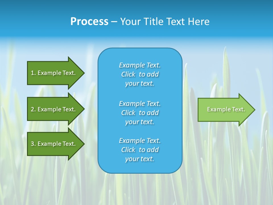 Fresh Grain On A Blue Background PowerPoint Template