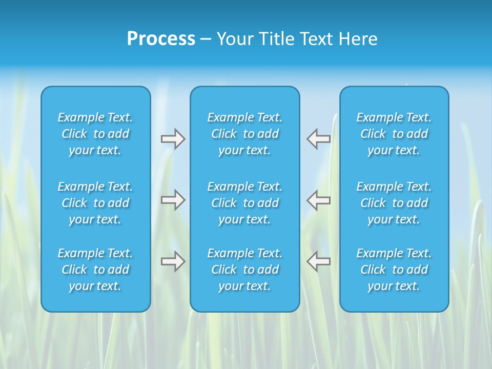 Fresh Grain On A Blue Background PowerPoint Template