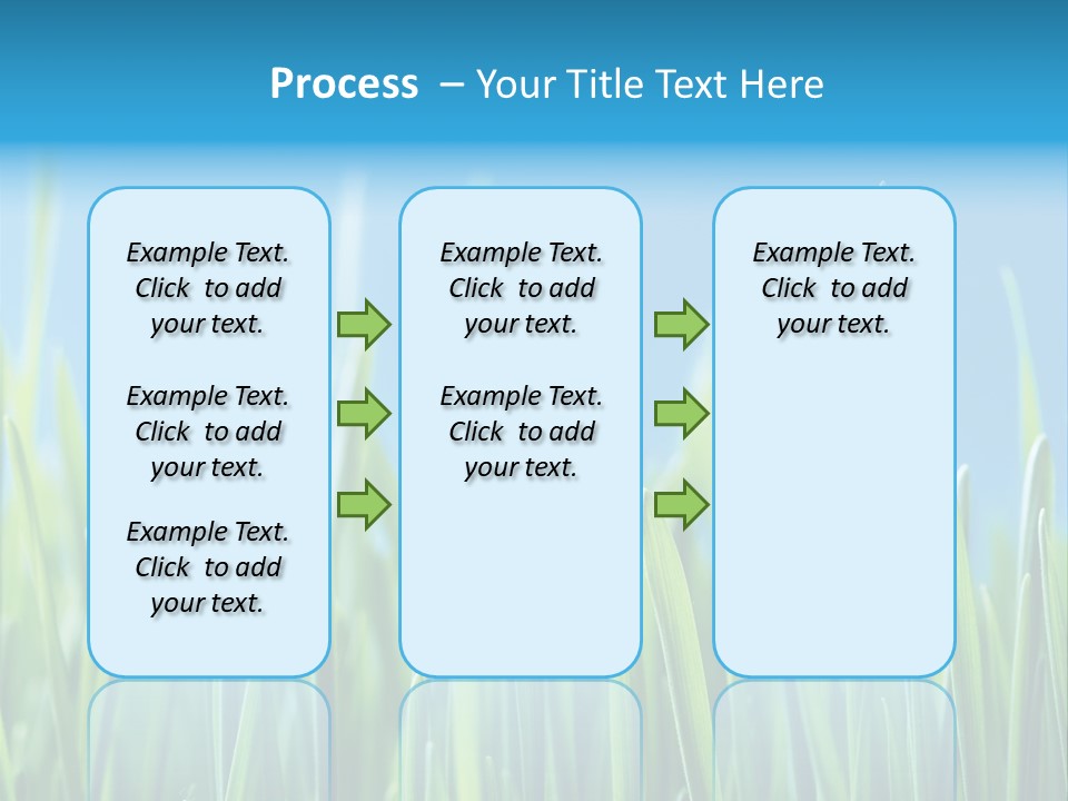 Fresh Grain On A Blue Background PowerPoint Template