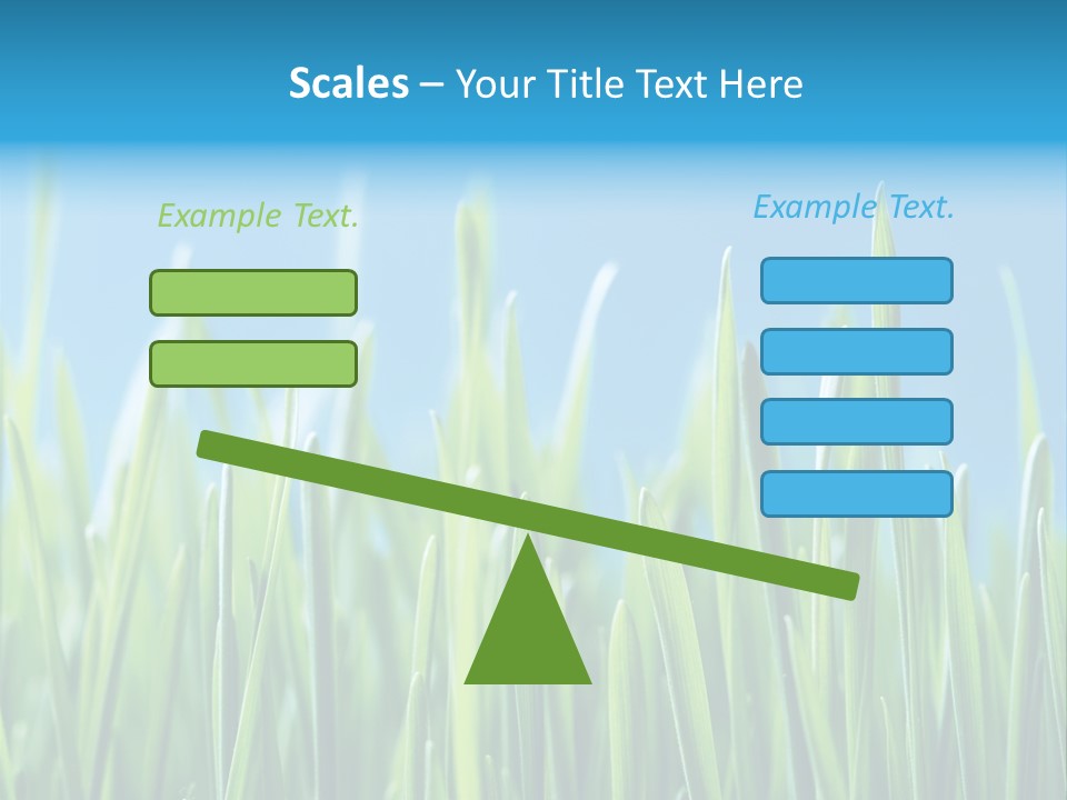 Fresh Grain On A Blue Background PowerPoint Template