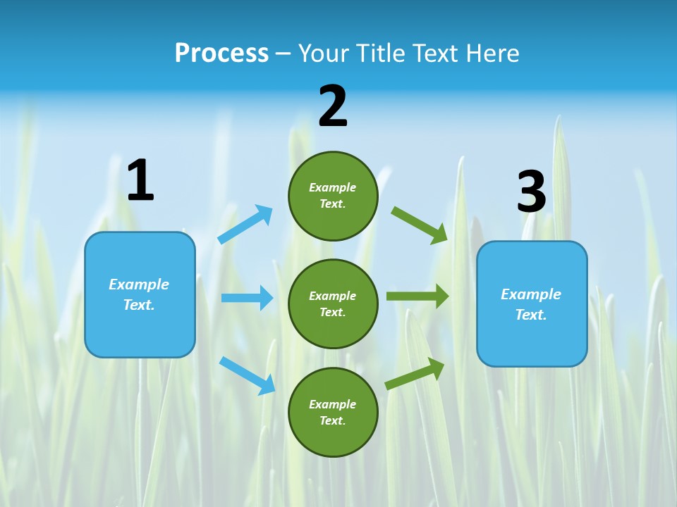 Fresh Grain On A Blue Background PowerPoint Template