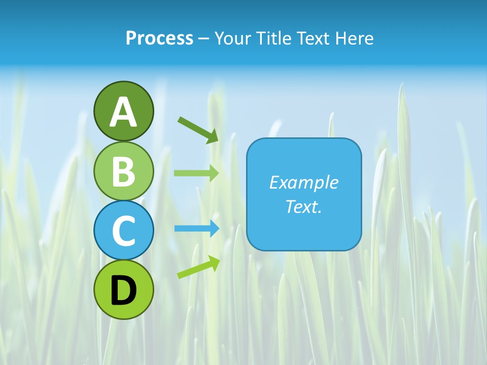 Fresh Grain On A Blue Background PowerPoint Template