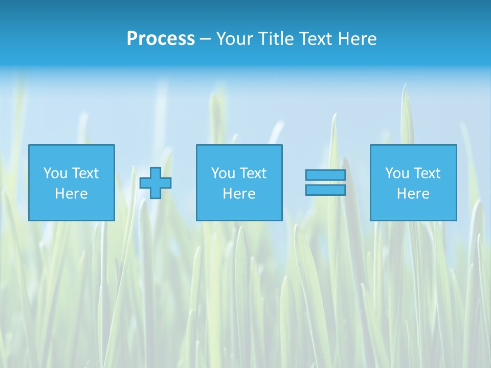 Fresh Grain On A Blue Background PowerPoint Template