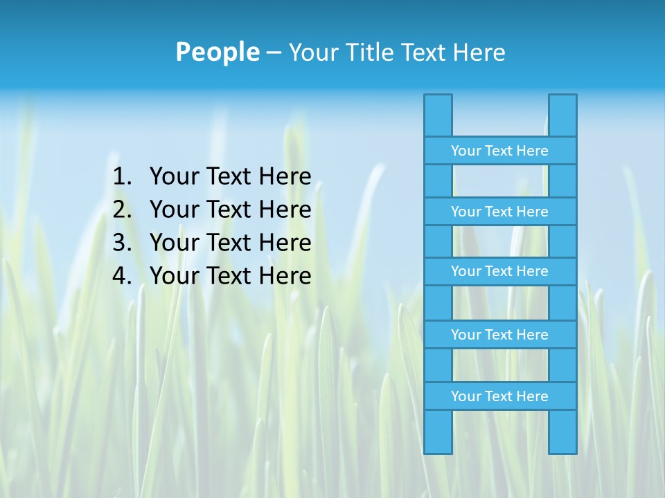 Fresh Grain On A Blue Background PowerPoint Template