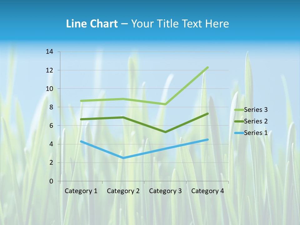 Fresh Grain On A Blue Background PowerPoint Template