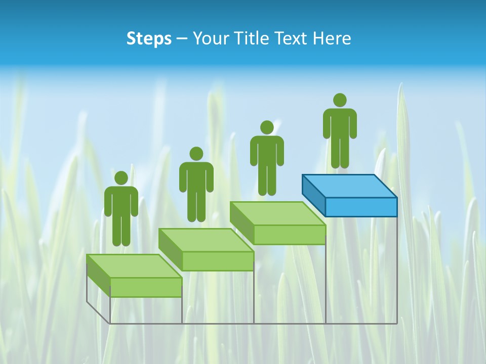 Fresh Grain On A Blue Background PowerPoint Template