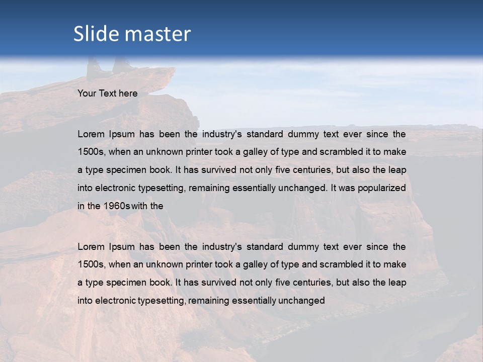 Grand Canyon Overlook PowerPoint Template