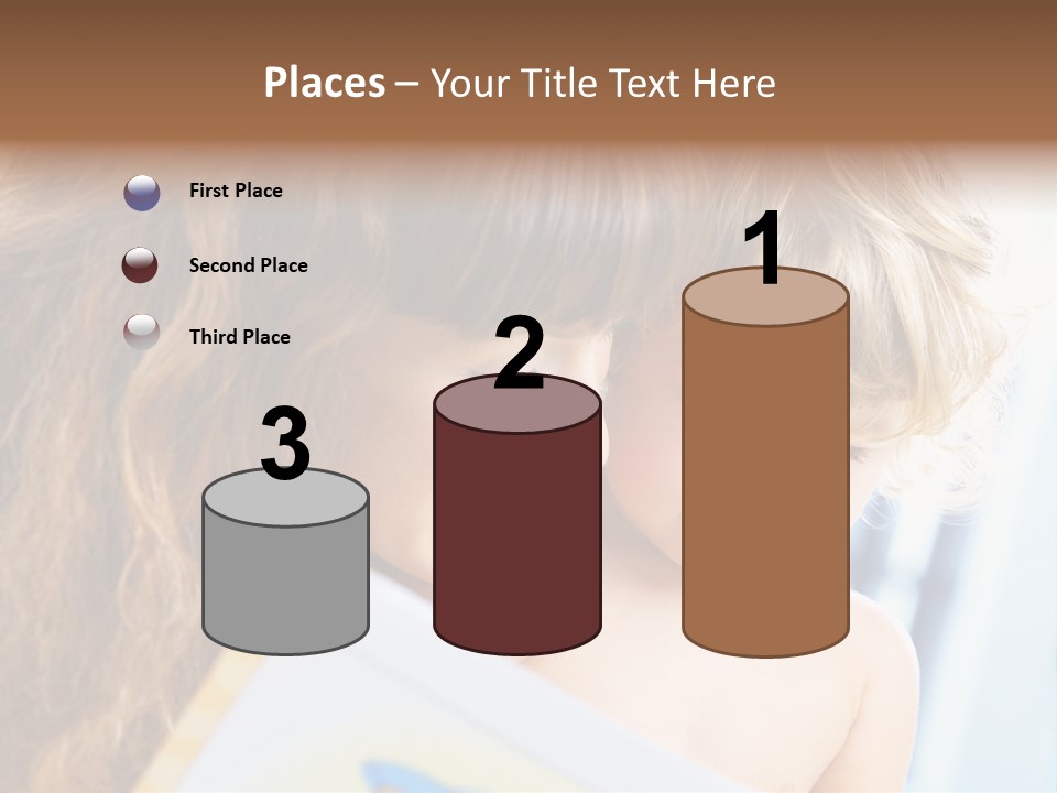 High Key Portrait Of Young Mother Reading A Book For Her Baby [3 Years Old] PowerPoint Template