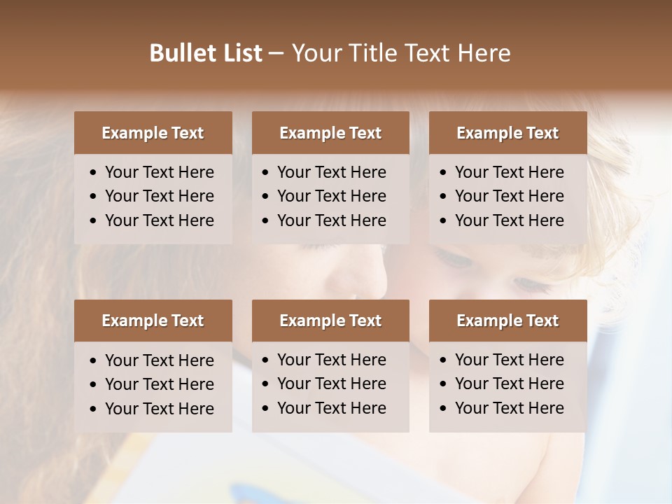 High Key Portrait Of Young Mother Reading A Book For Her Baby [3 Years Old] PowerPoint Template