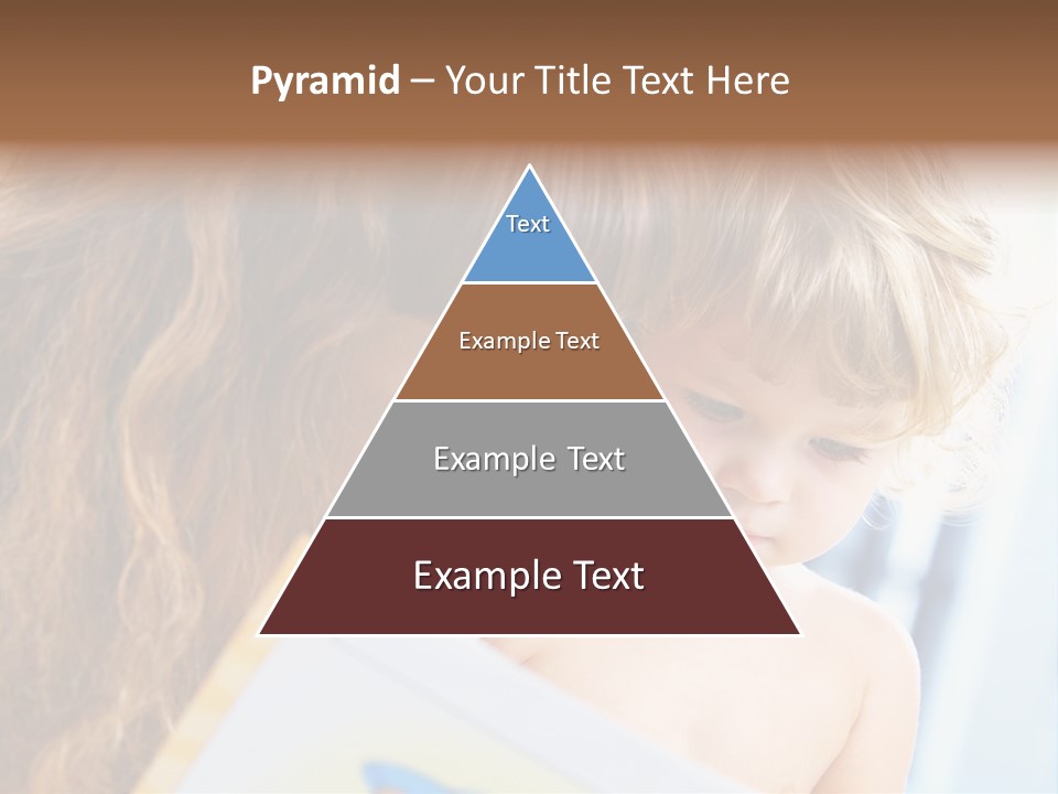 High Key Portrait Of Young Mother Reading A Book For Her Baby [3 Years Old] PowerPoint Template