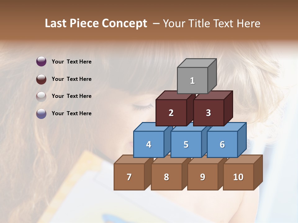 High Key Portrait Of Young Mother Reading A Book For Her Baby [3 Years Old] PowerPoint Template