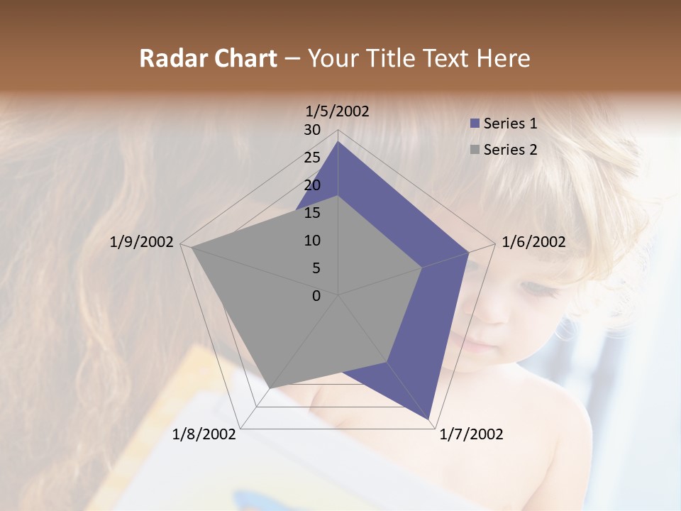 High Key Portrait Of Young Mother Reading A Book For Her Baby [3 Years Old] PowerPoint Template