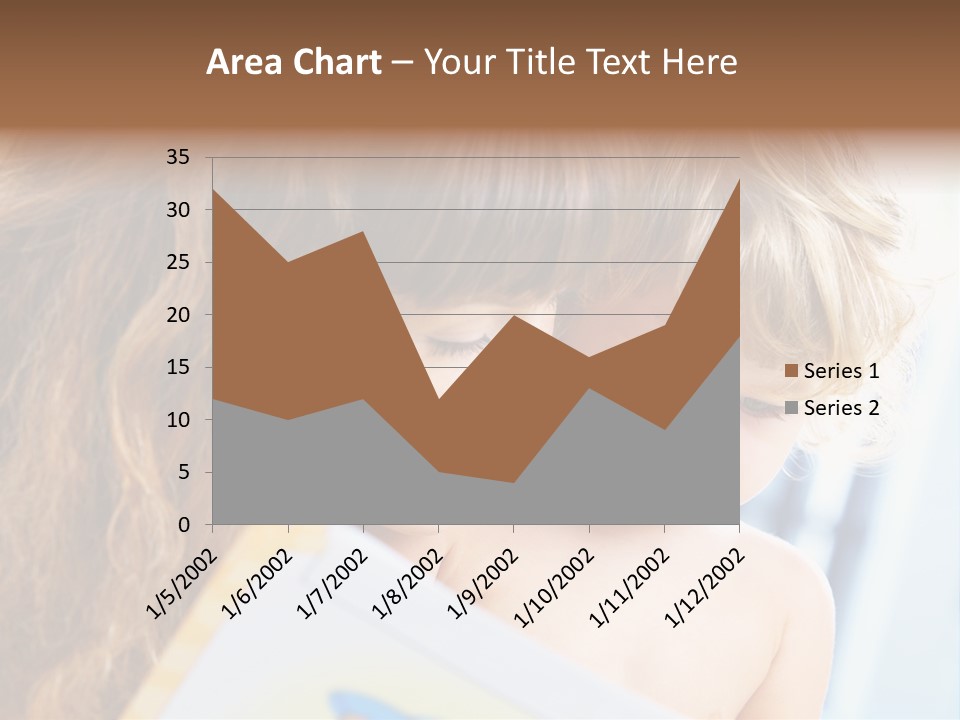 High Key Portrait Of Young Mother Reading A Book For Her Baby [3 Years Old] PowerPoint Template