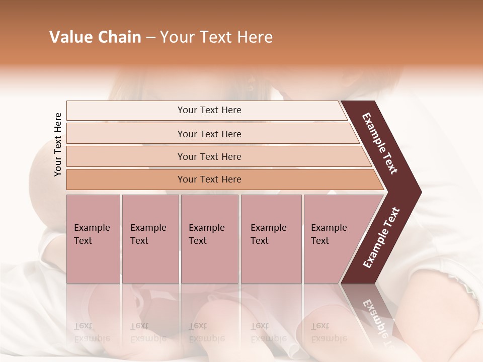 Three Cute Little Girls - One, Two And Three Years Old PowerPoint Template