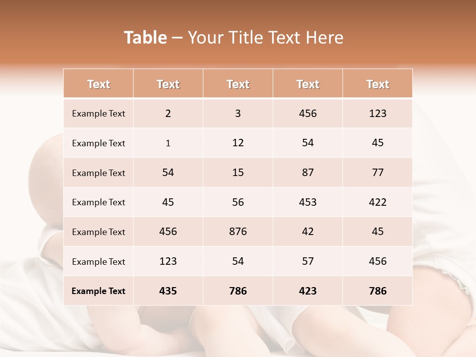 Three Cute Little Girls - One, Two And Three Years Old PowerPoint Template