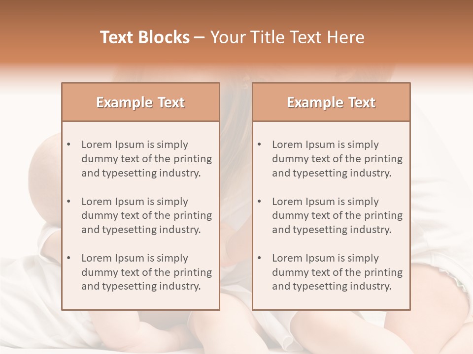 Three Cute Little Girls - One, Two And Three Years Old PowerPoint Template