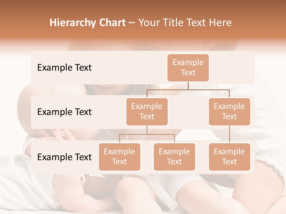 Three Cute Little Girls - One, Two And Three Years Old PowerPoint Template