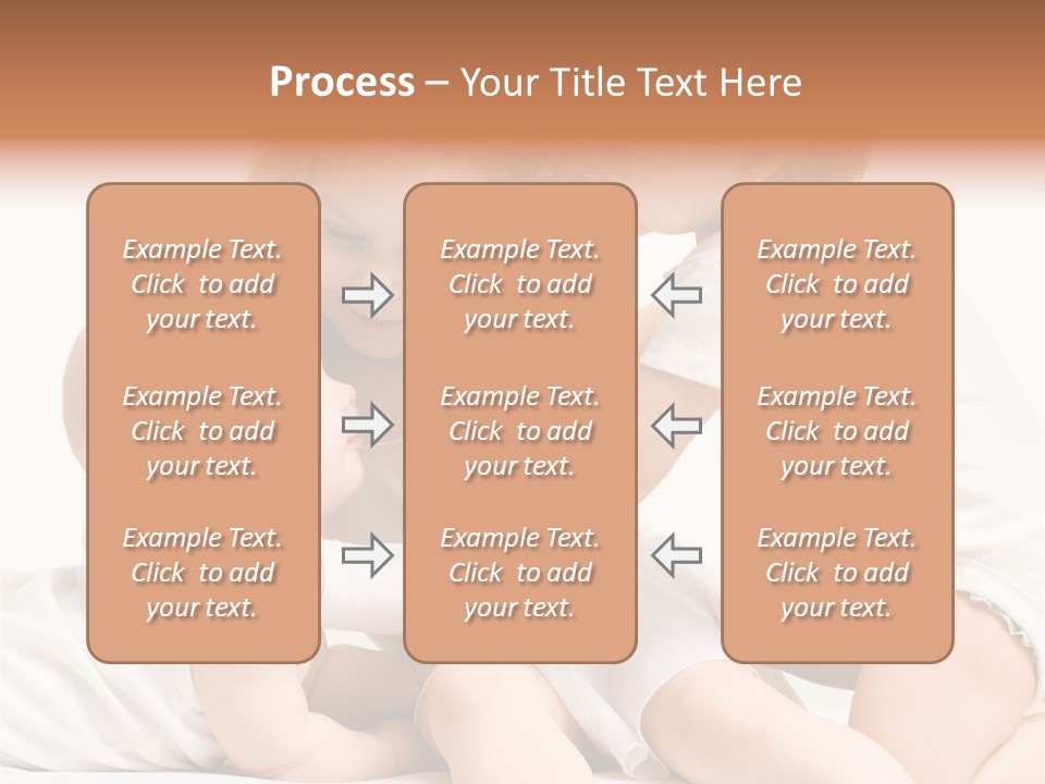 Three Cute Little Girls - One, Two And Three Years Old PowerPoint Template