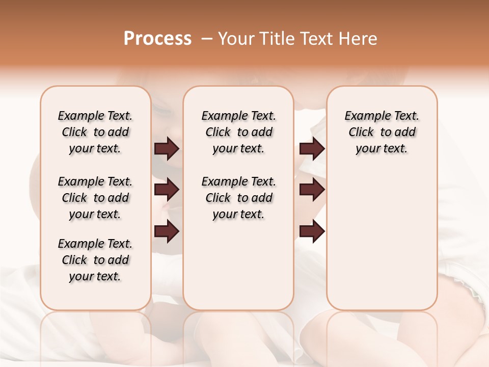 Three Cute Little Girls - One, Two And Three Years Old PowerPoint Template