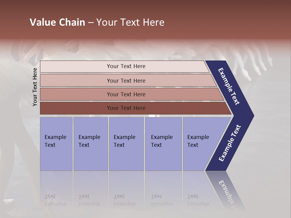 Wine Barrels In Cellar. Wide Angle View. PowerPoint Template