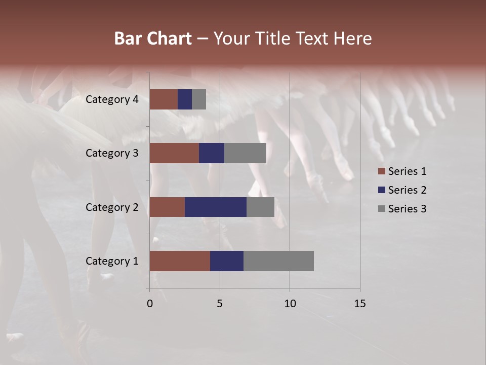 Wine Barrels In Cellar. Wide Angle View. PowerPoint Template