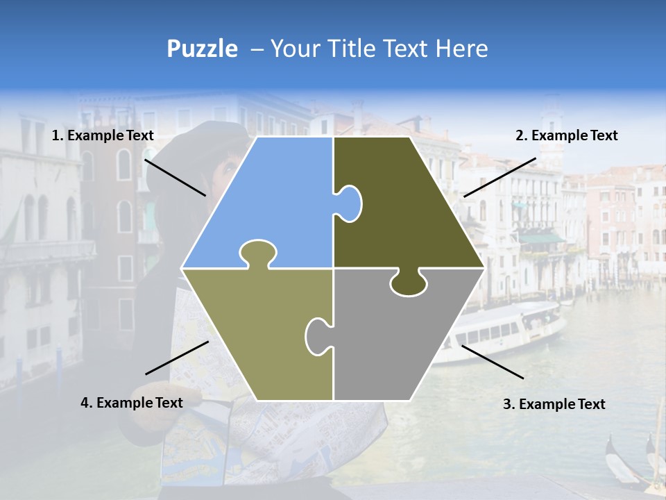 Tourist Attractions: This Girl Got Lost In Venice PowerPoint Template