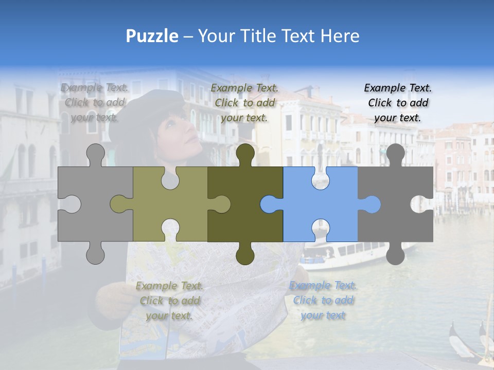 Tourist Attractions: This Girl Got Lost In Venice PowerPoint Template