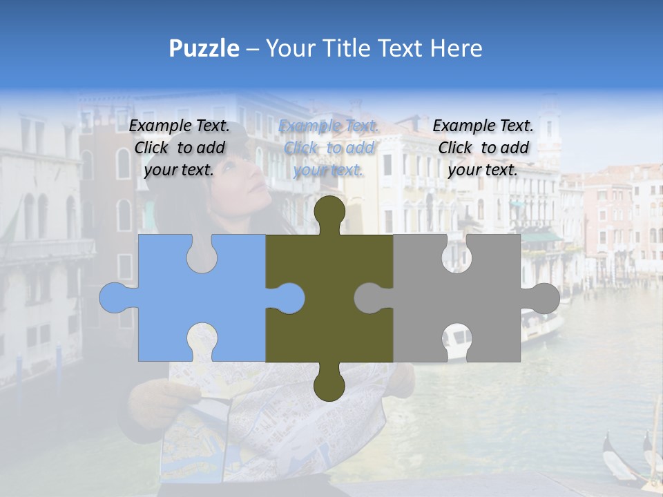 Tourist Attractions: This Girl Got Lost In Venice PowerPoint Template