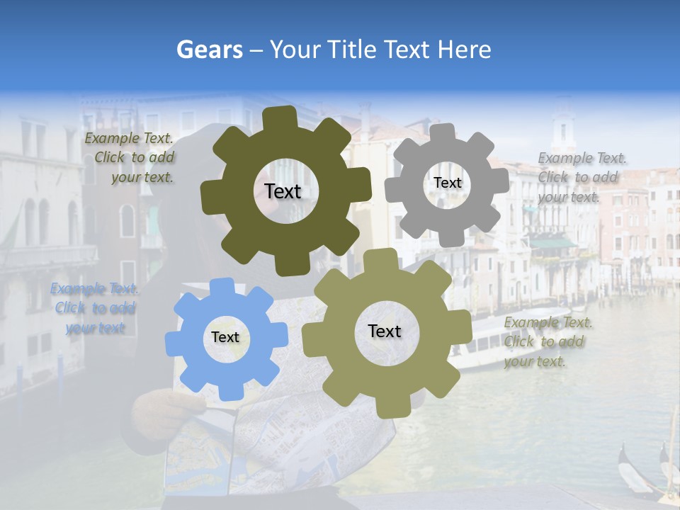 Tourist Attractions: This Girl Got Lost In Venice PowerPoint Template