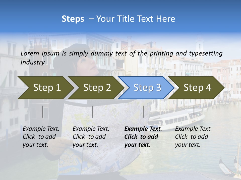 Tourist Attractions: This Girl Got Lost In Venice PowerPoint Template