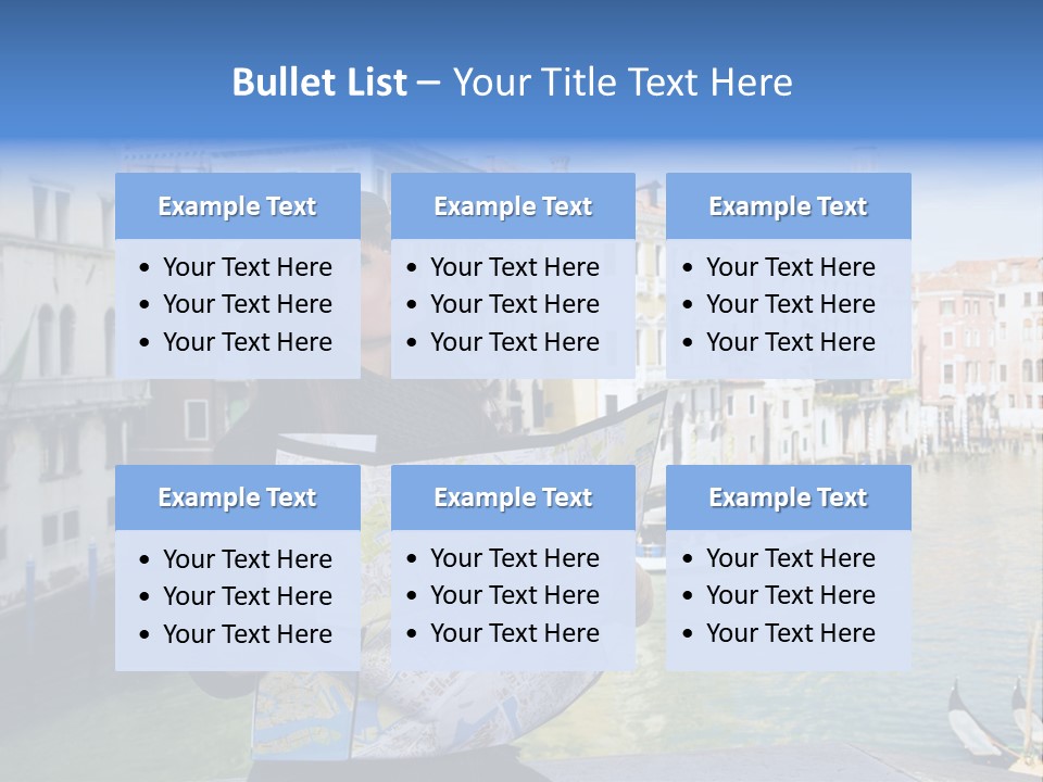 Tourist Attractions: This Girl Got Lost In Venice PowerPoint Template