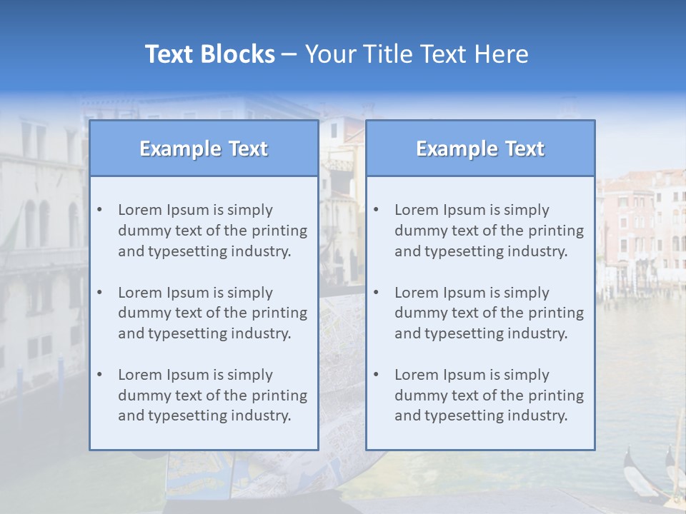 Tourist Attractions: This Girl Got Lost In Venice PowerPoint Template