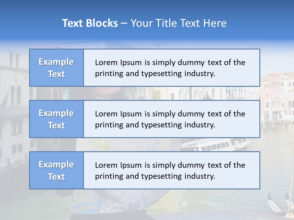 Tourist Attractions: This Girl Got Lost In Venice PowerPoint Template