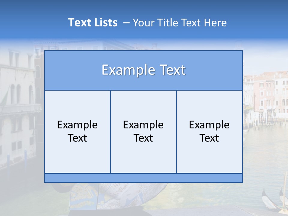 Tourist Attractions: This Girl Got Lost In Venice PowerPoint Template