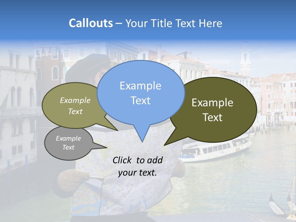 Tourist Attractions: This Girl Got Lost In Venice PowerPoint Template