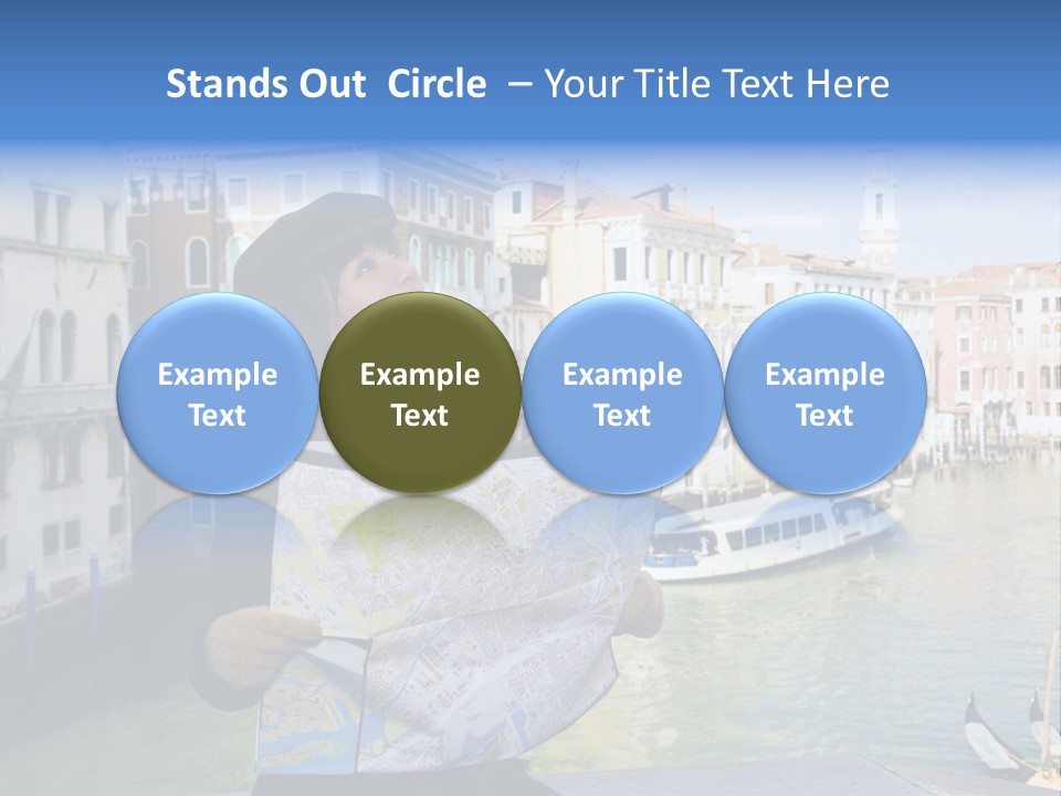 Tourist Attractions: This Girl Got Lost In Venice PowerPoint Template